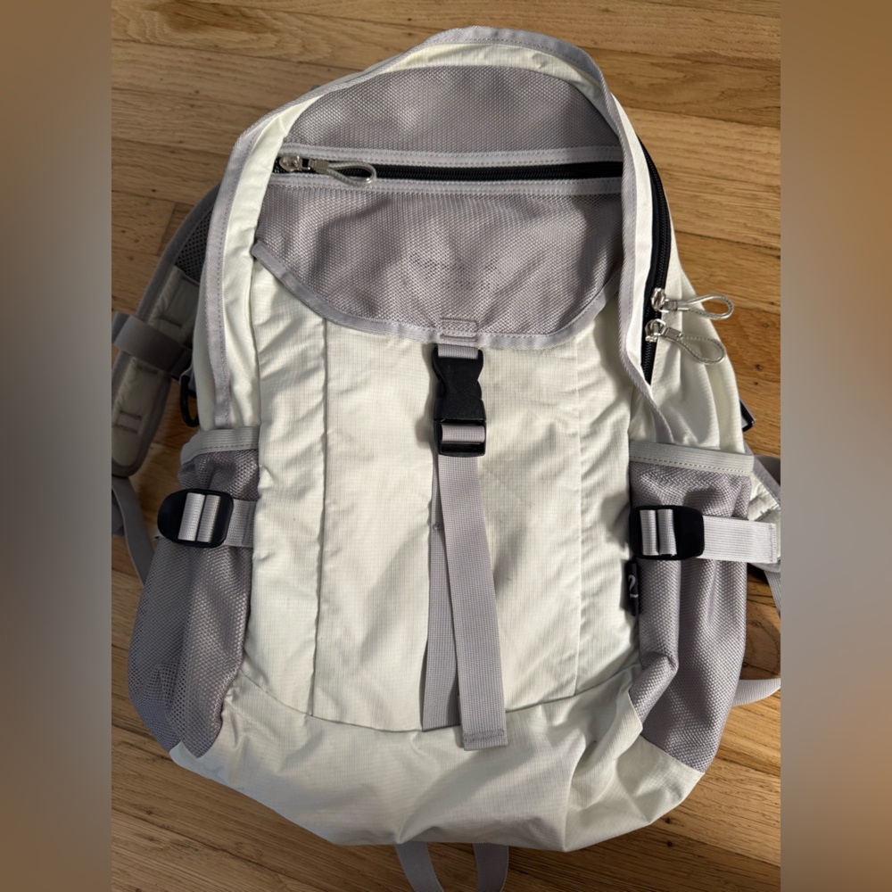 Agnes B white backpack